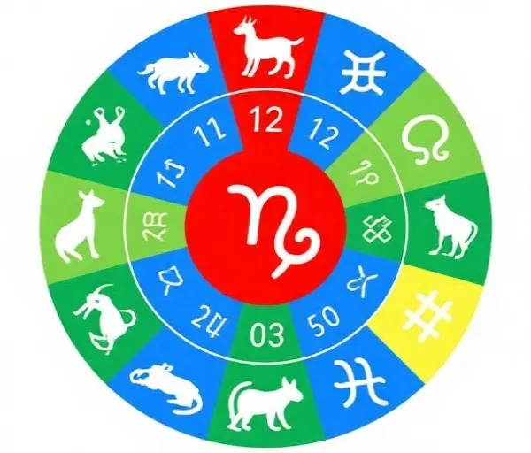 Zodiac and Colors Chart